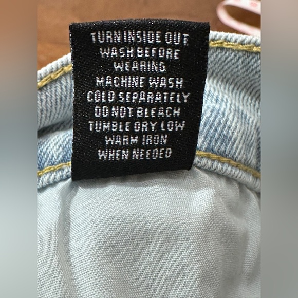 RSQ Mens Slim Taper Jeans 28x32 Light Wash Distressed Stretch Denim‎ - Picture 7 of 8